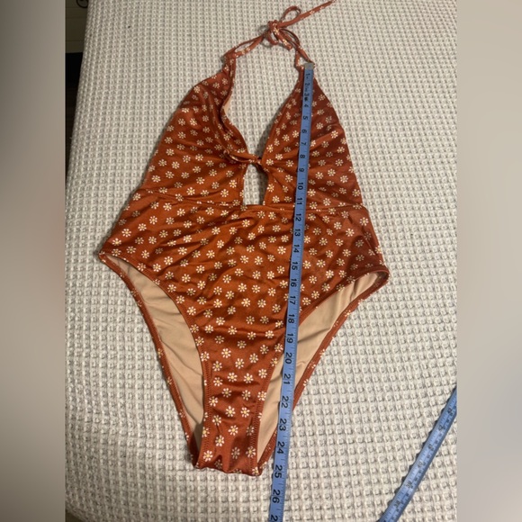 Victoria’s Secret Floral Orange Swimsuit - Picture 3 of 8